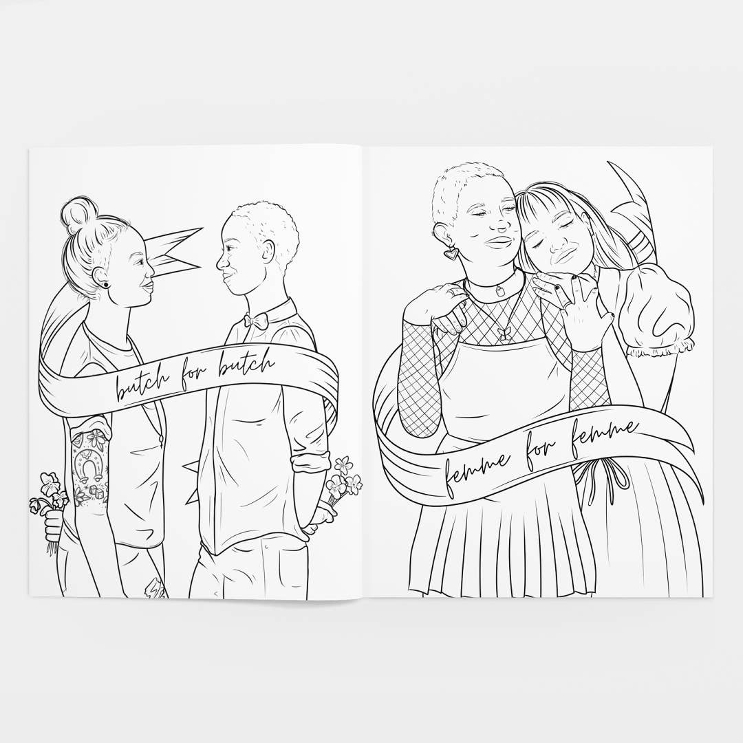 Sapphic Society Coloring Book