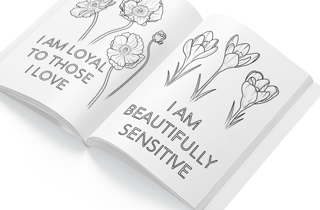 Tending Your Flowers: A Coloring Book for Self-Care