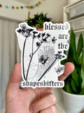 Blessed are the Shapeshifters - Goth Spider LGBTQ Sticker