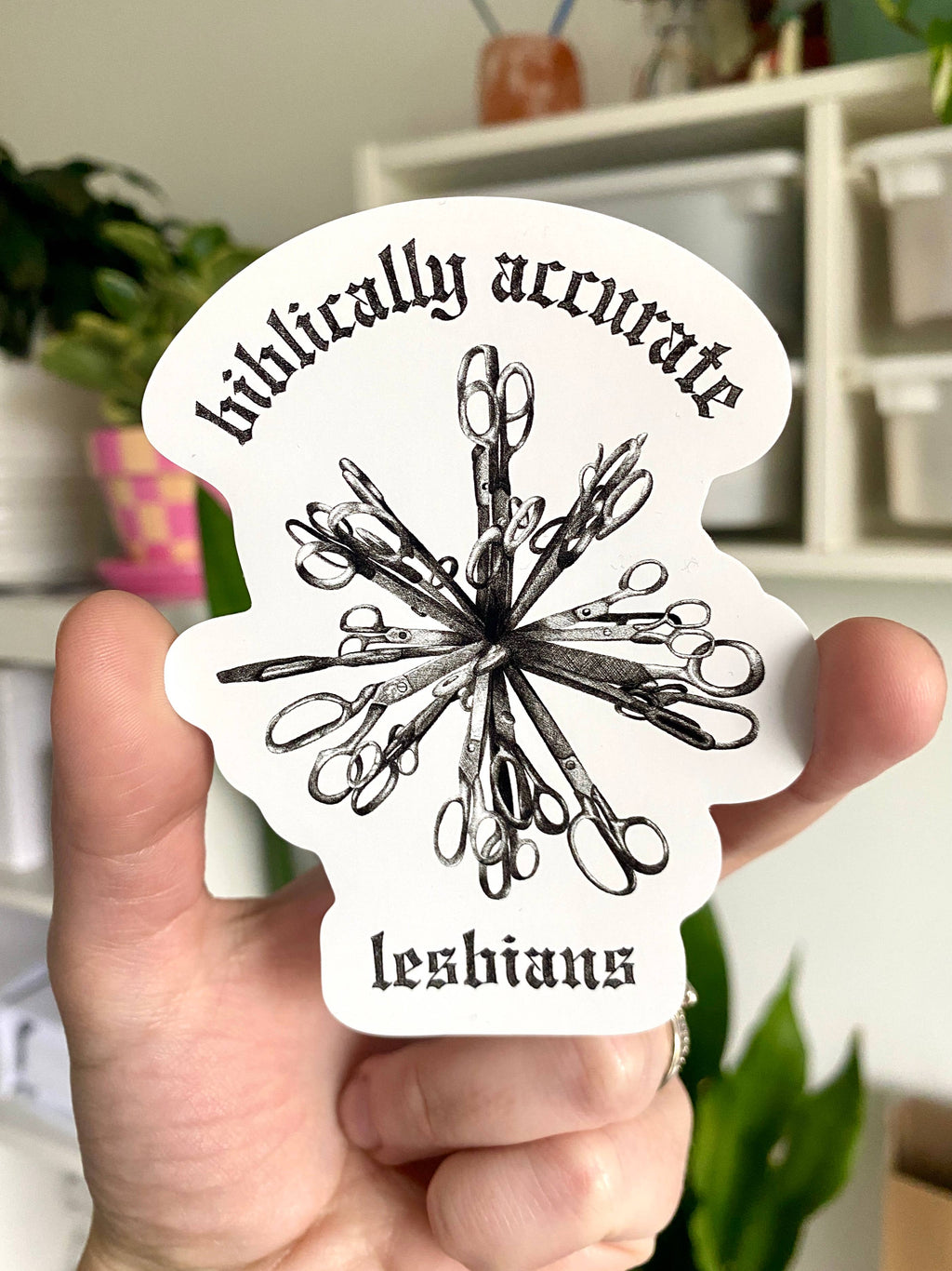Biblically Accurate Lesbians Sticker
