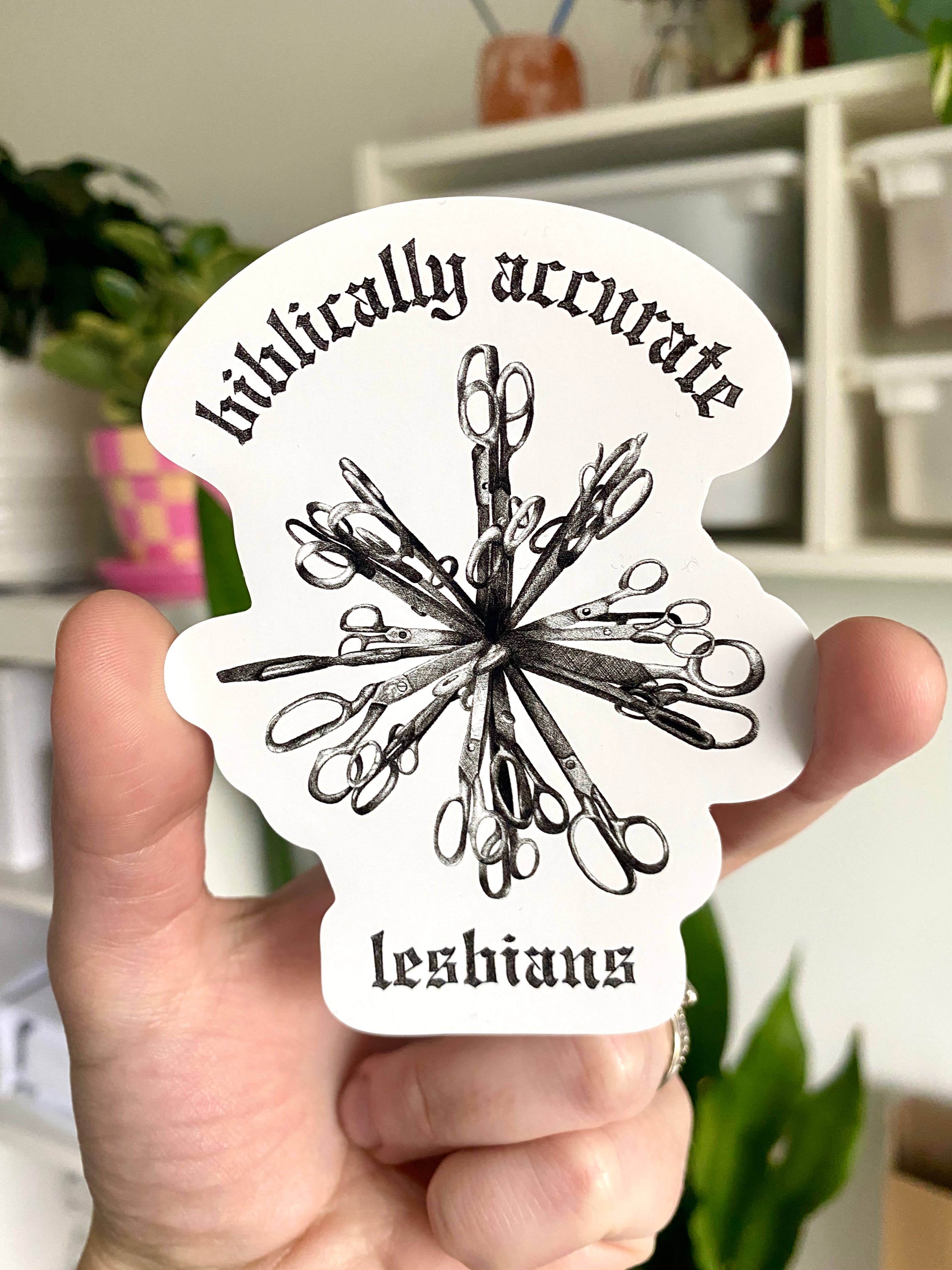 Biblically Accurate Lesbians Sticker