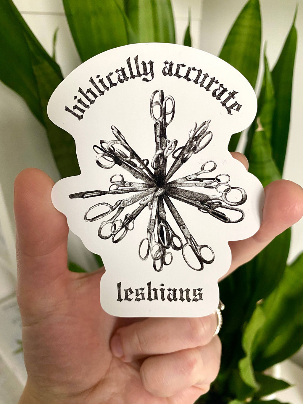 Biblically Accurate Lesbians Sticker