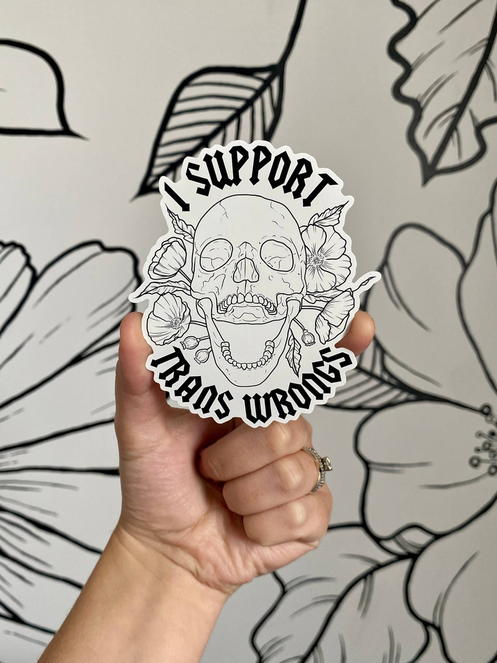 Trans Wrongs Sticker