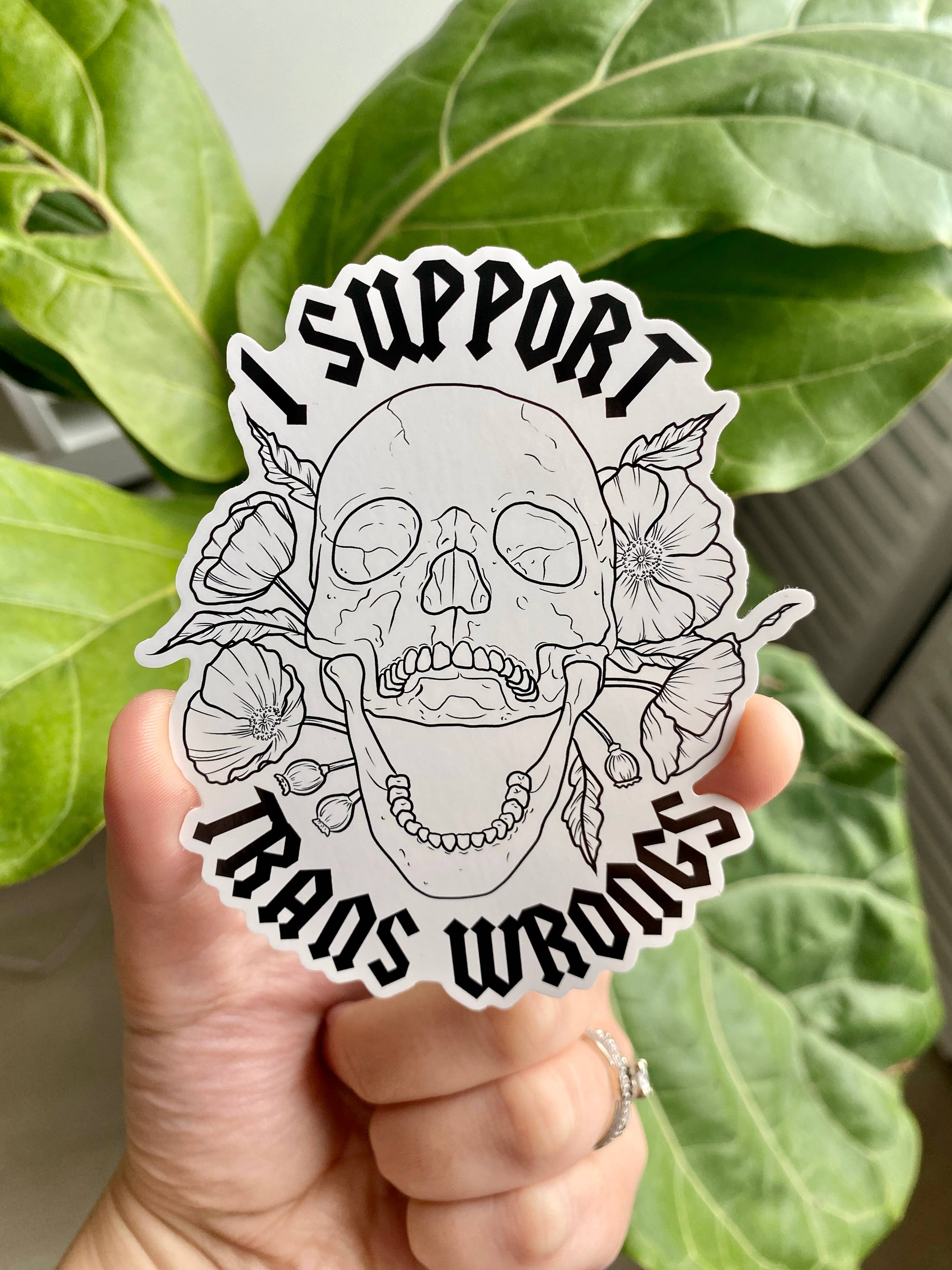 Trans Wrongs Sticker